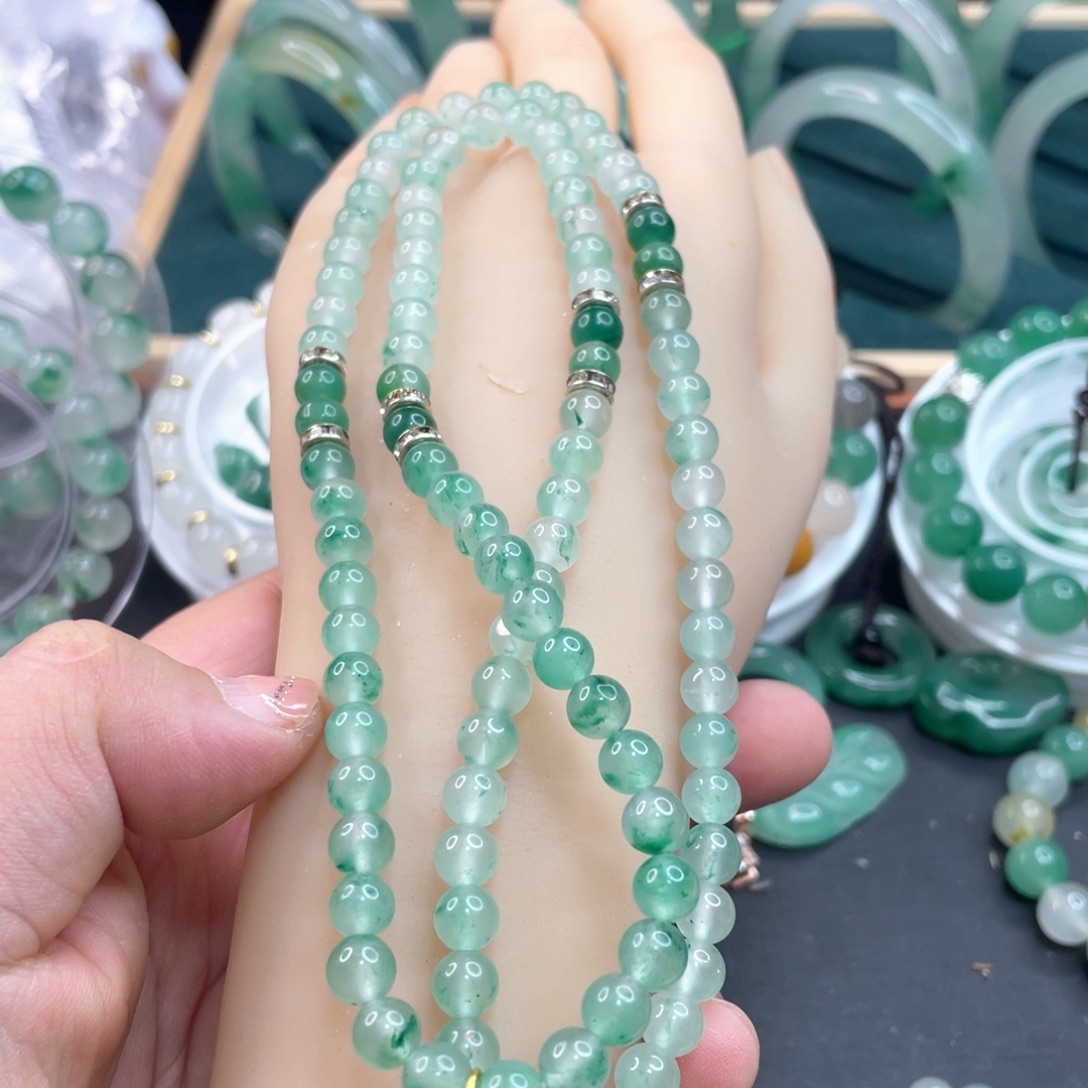 石英质玉未镶嵌项链