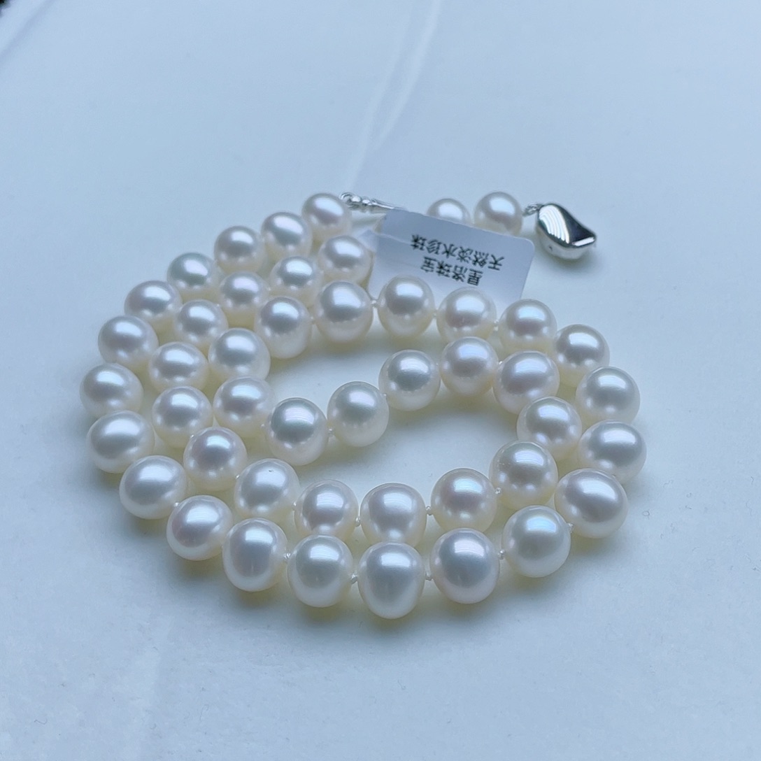 淡水珍珠颈饰银S925镶嵌