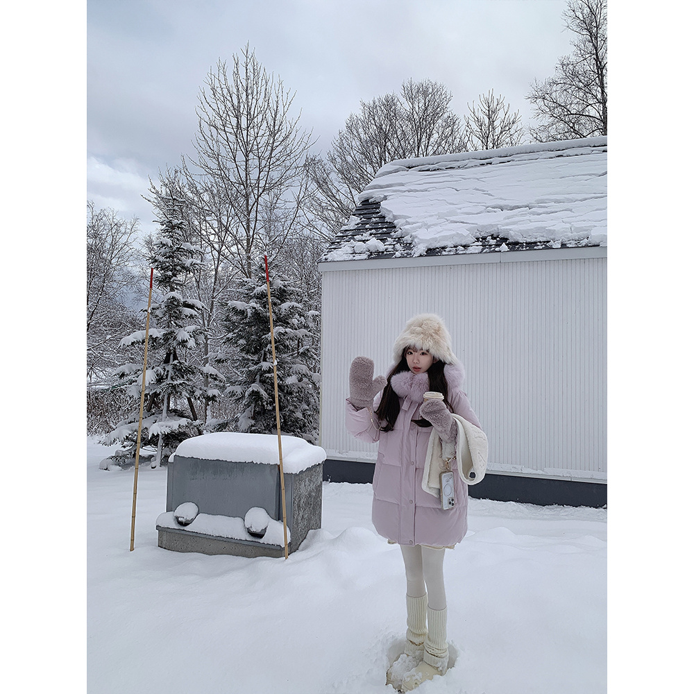 冬日情书 穿上就有幸福感 / 三星鸭绒可溯源 磁吸狐狸毛+绑带