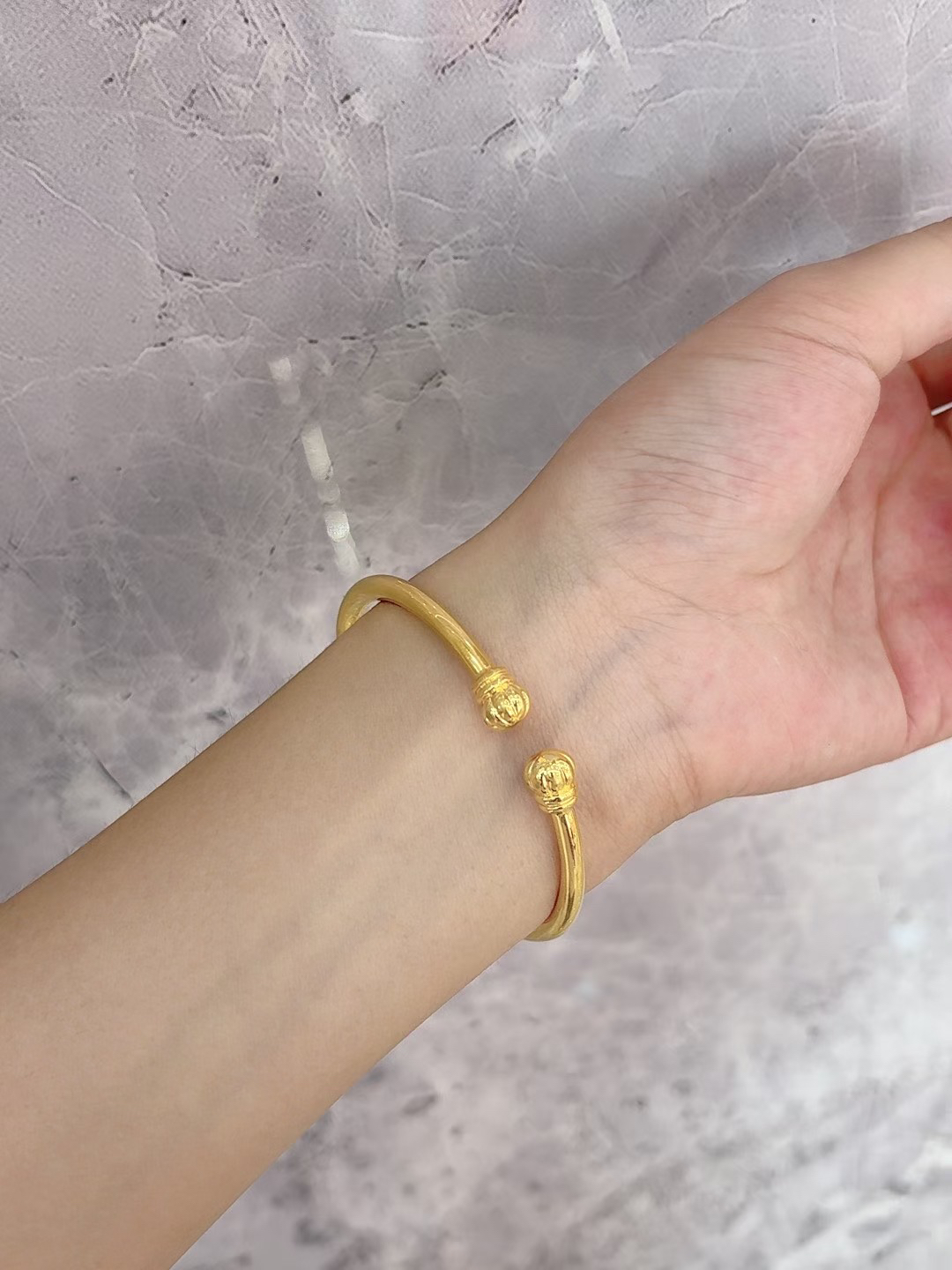 合金手镯 南瓜手镯轻奢女士原创设计圈口可调节古风女民族风