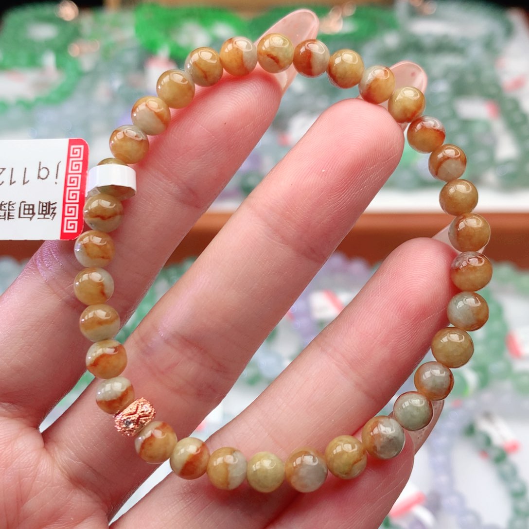 翡翠手链未镶嵌翡翠5.5mm