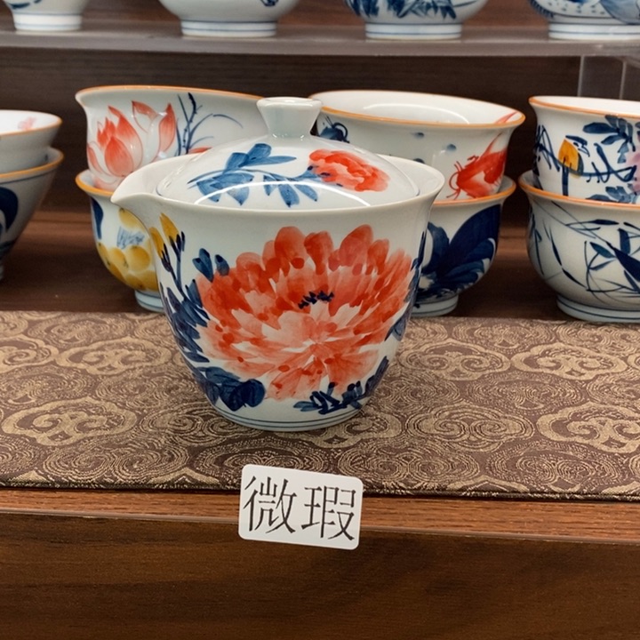 釉下老陶泥手工绘制