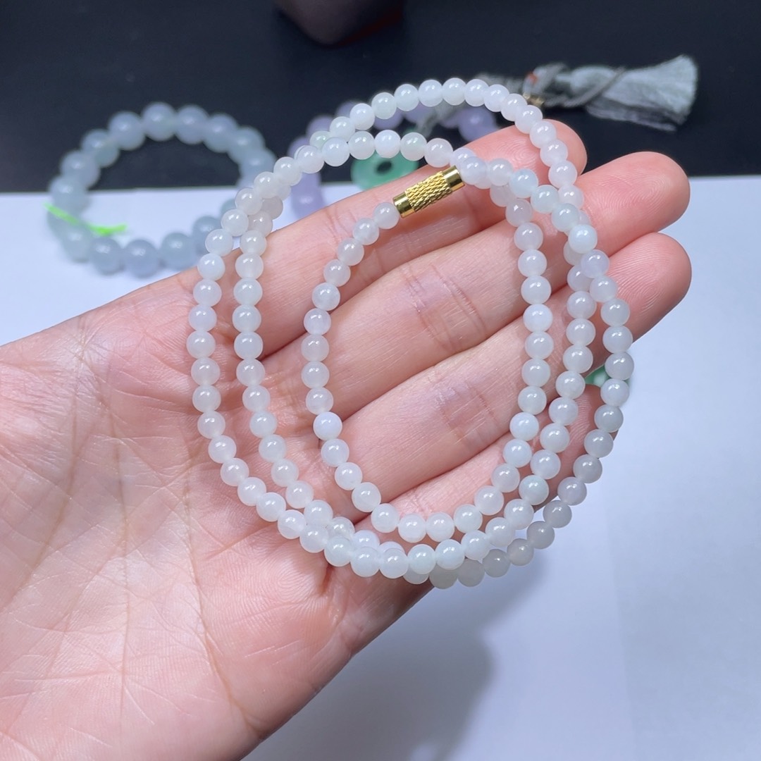 翡翠手链未镶嵌手串