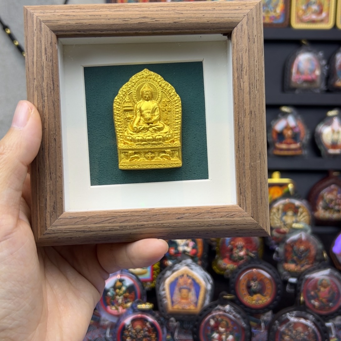 摆台单色黄财药师黑财