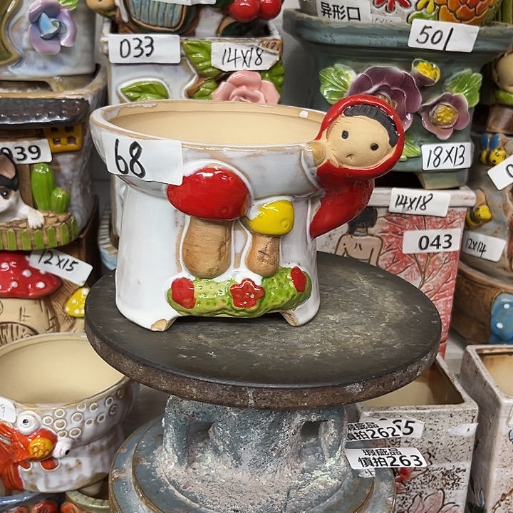 粗陶材质多肉花盆