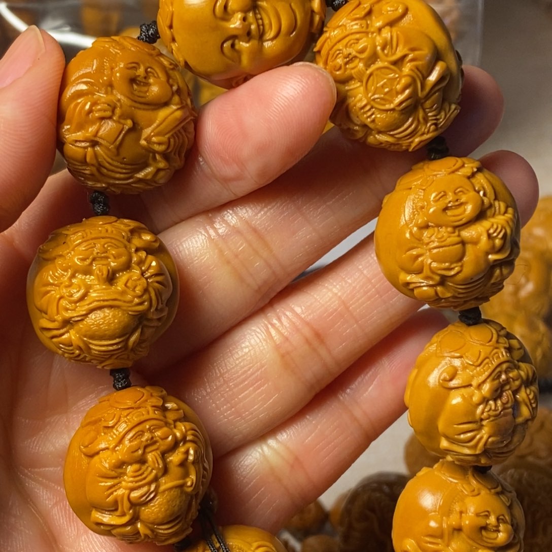 橄榄核手串/手链?****?双面财弥