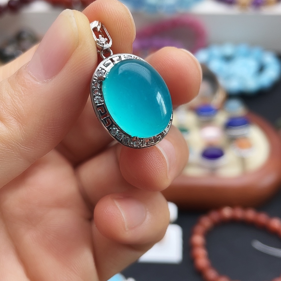 烟晶手链银S925镶嵌