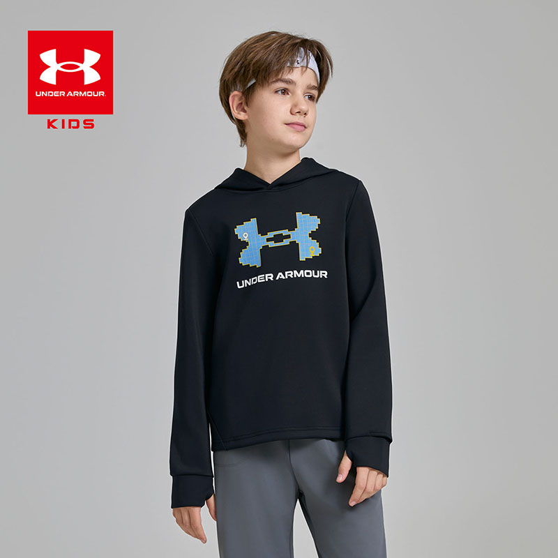 【运动宽松】Under Armour/安德玛儿童套头卫衣印花复古风卫衣3212