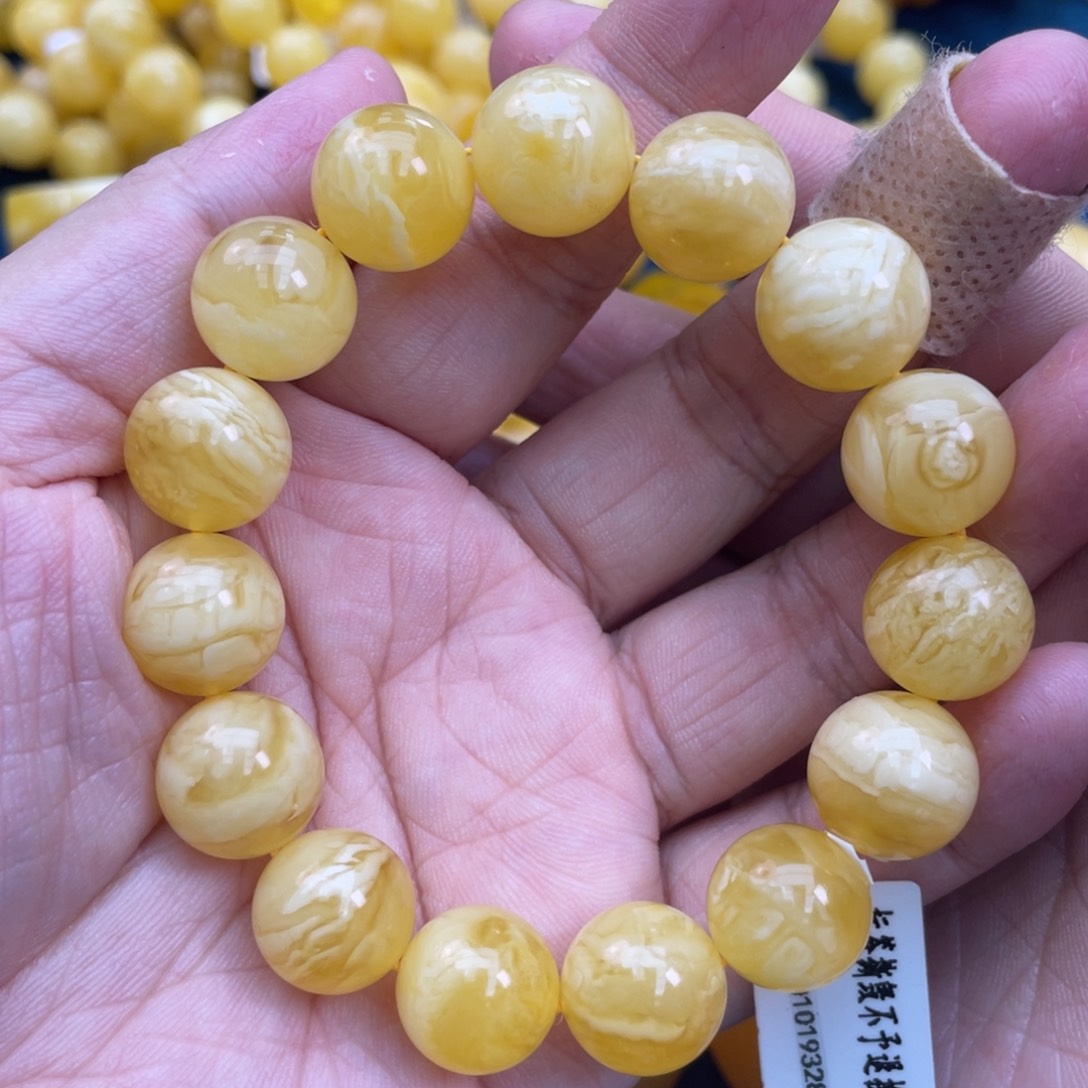 琥珀裸石未镶嵌琥珀蜜蜡13m m