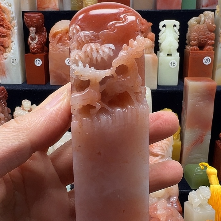 寿山石印石寿山石手工雕刻