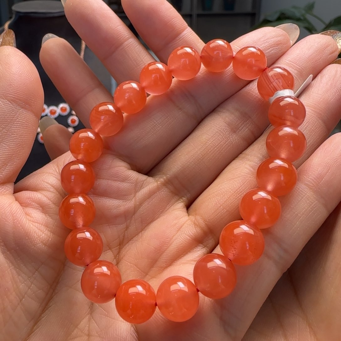 南红玛瑙M冷水河樱桃红9+未镶嵌