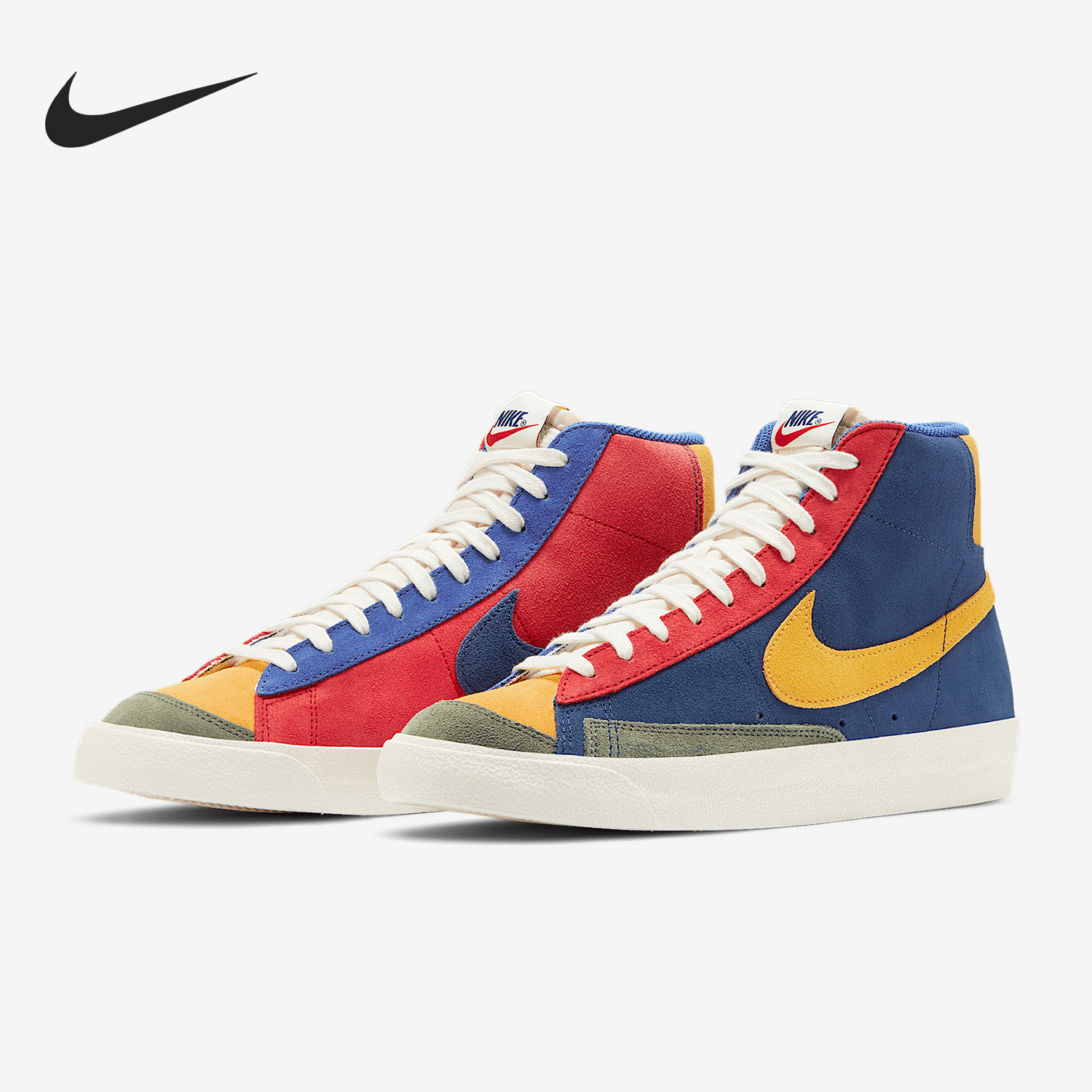 Nike/耐克BLAZERMID77VNTG男子鸳鸯炫彩开拓者休闲板鞋DC9179-476