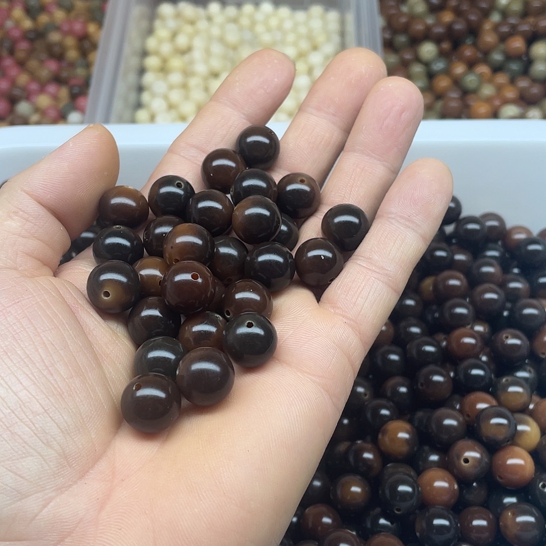 白玉菩提吊坠13精品非料虎皮圆500颗