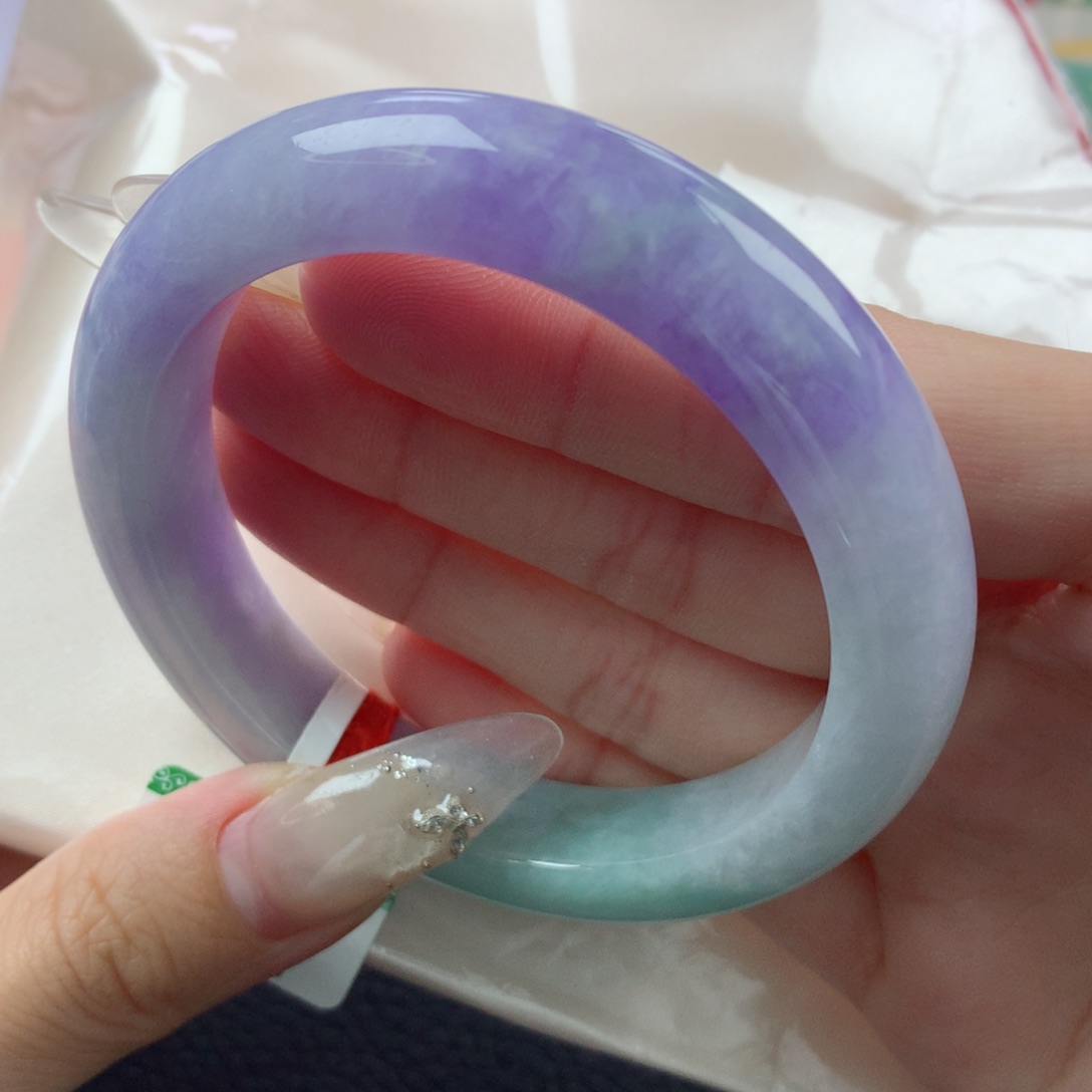 未镶嵌手镯翡翠缅甸天然翡翠A货55.6