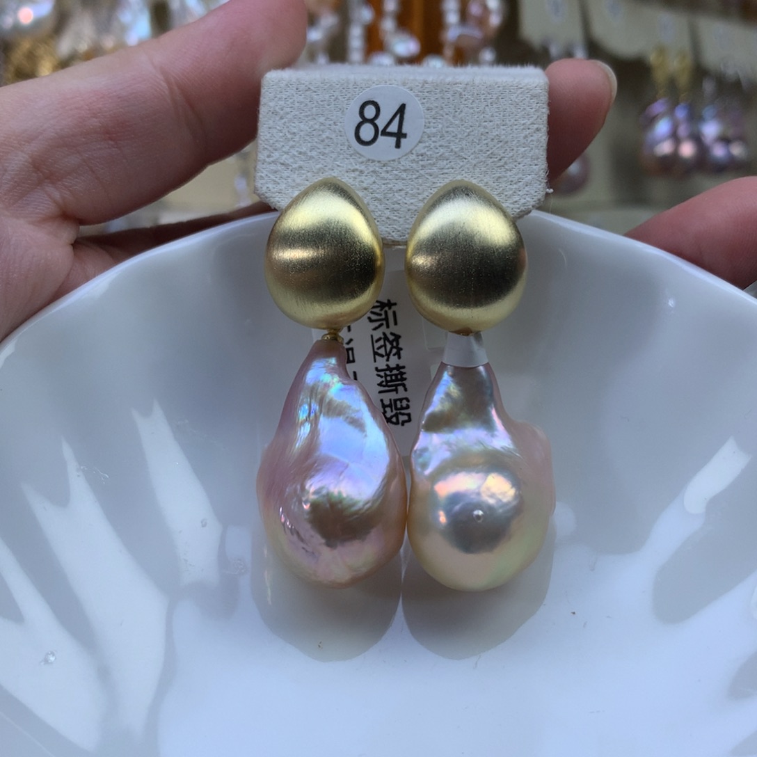 合金淡水珍珠耳环雨*霖特价84号拍4个