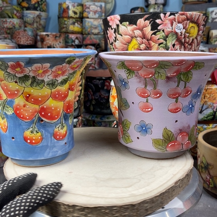 红陶景德镇艺术手绘作品