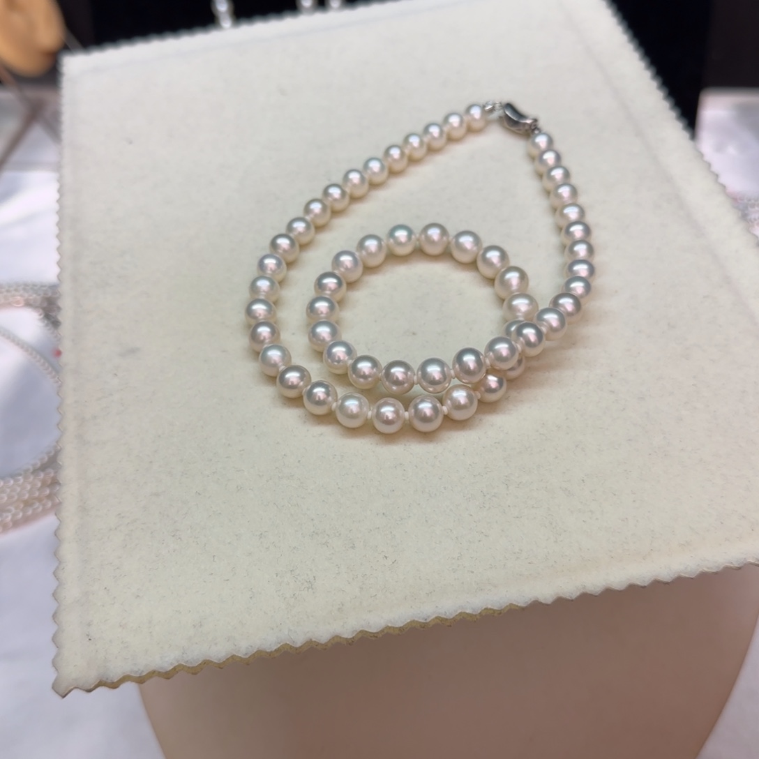 【闪购商品】淡水珍珠项链银S925镶嵌