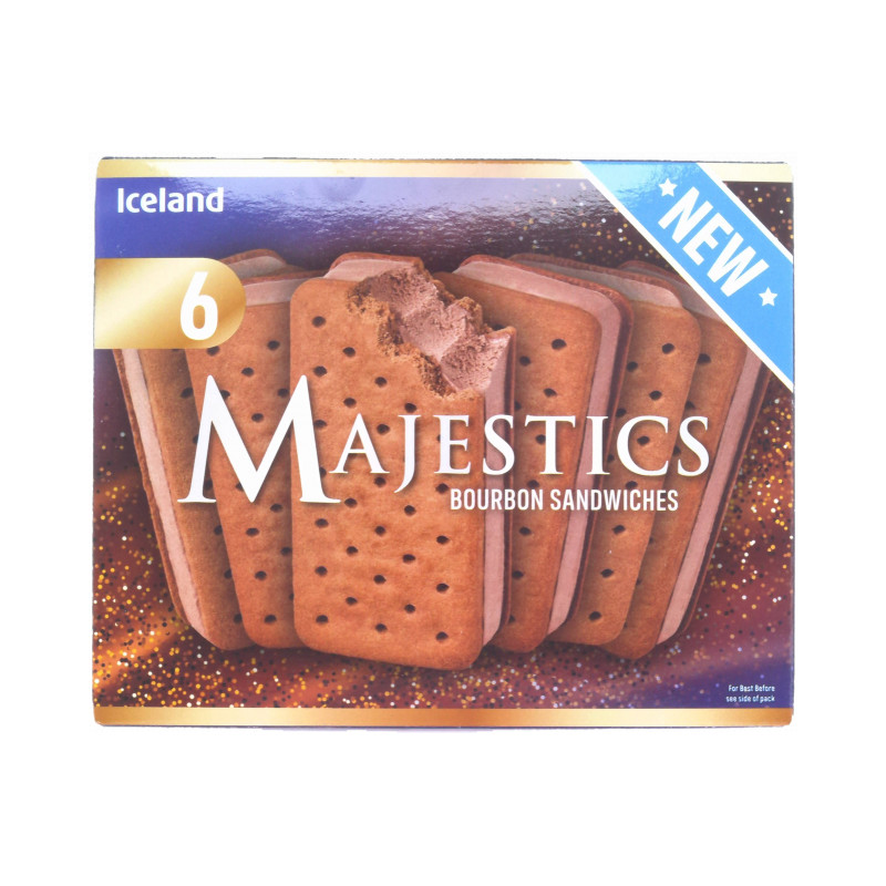 Iceland 450ml 6个装至尊波本风味三明治冰淇淋 1盒/份