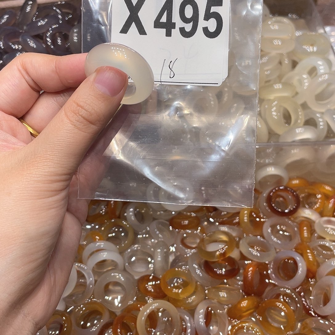 玛瑙/玉髓未镶嵌戒指495