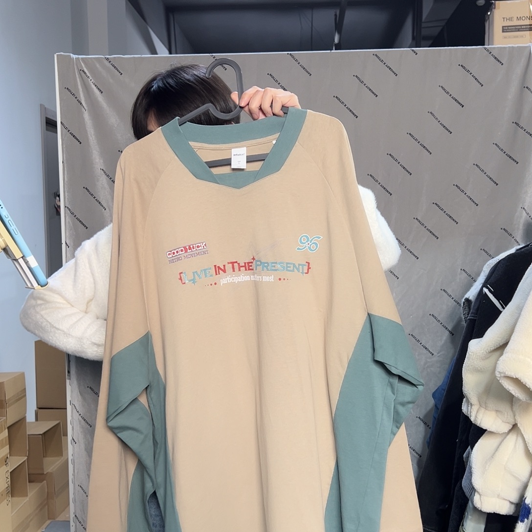 长袖tee打底单穿都行L