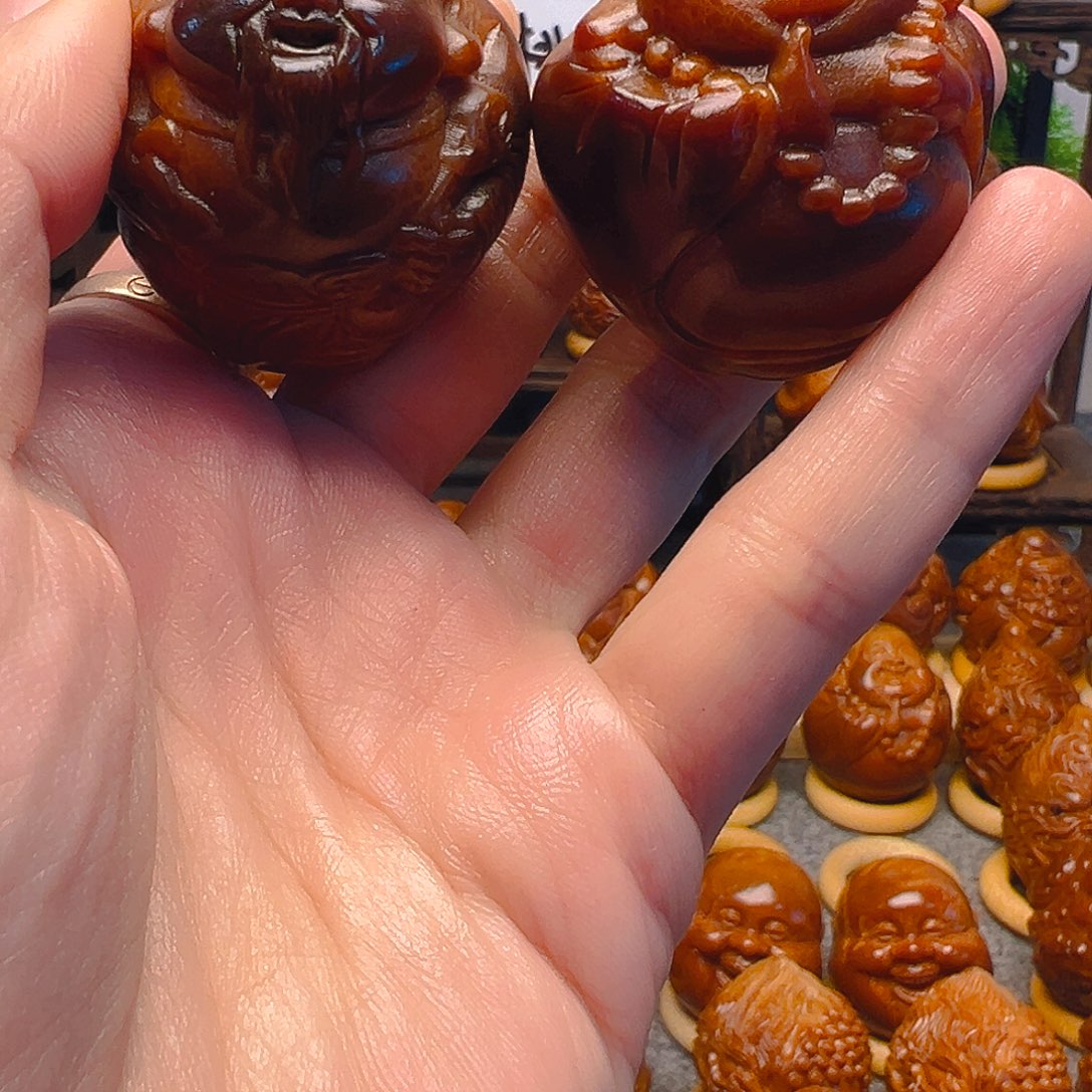 橄榄核手串/手链财迷一对