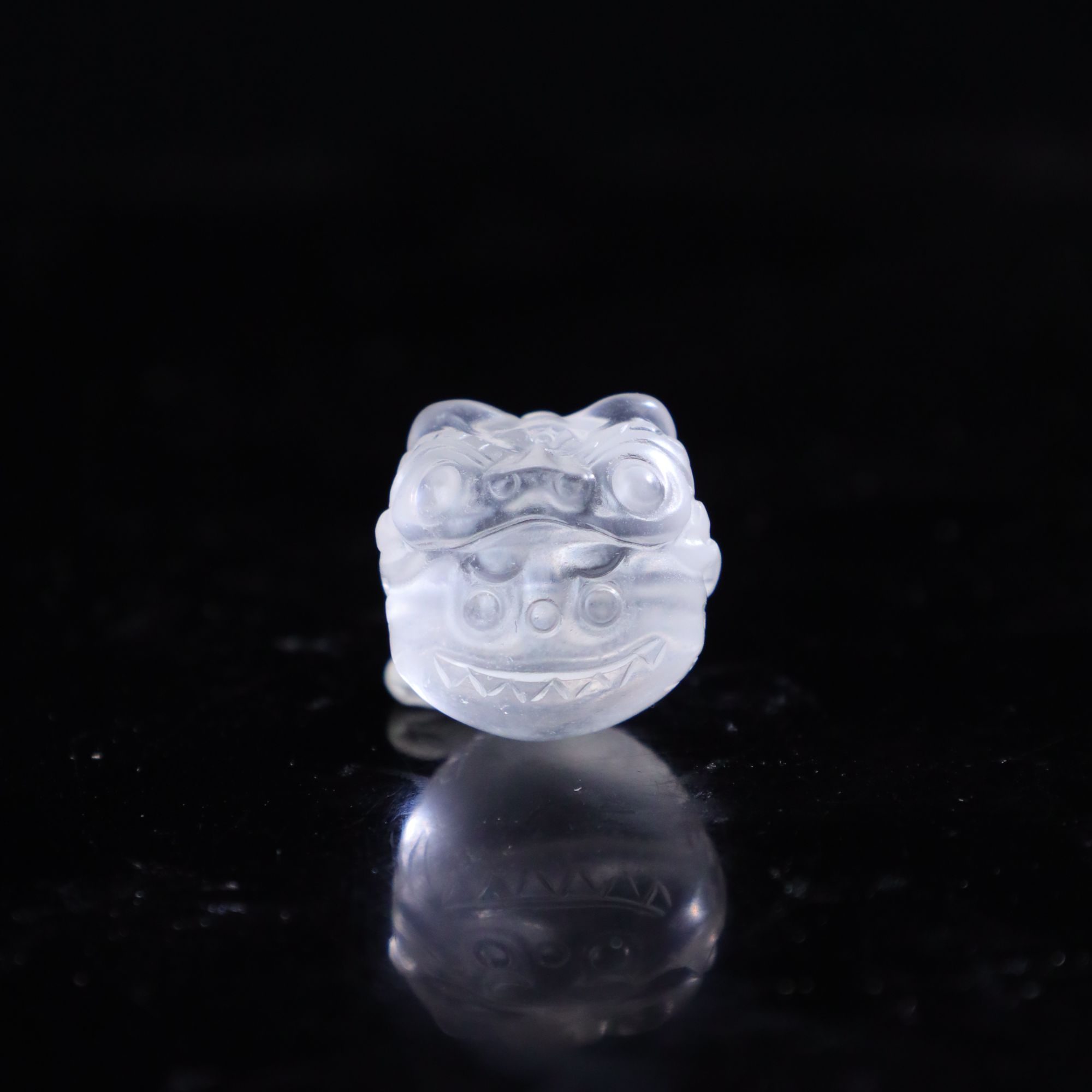 【琪琪珠宝】天然白水晶卡通配件（横孔）