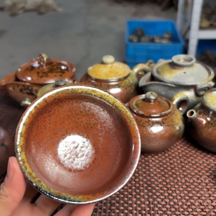 紫砂茶杯老斗笠杯杯100