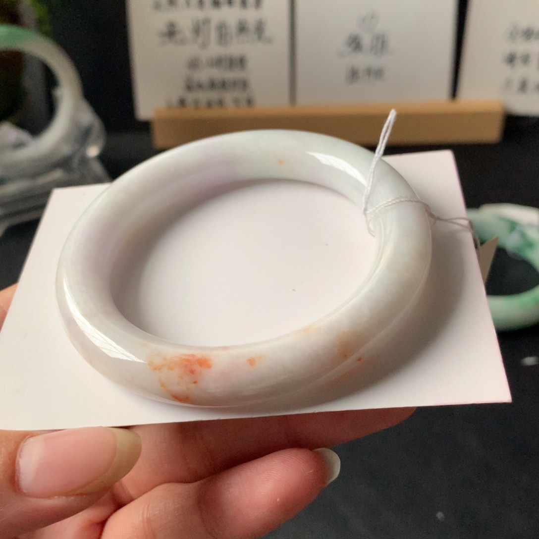 翡翠未镶嵌手镯12号53.8-10.2-10.3