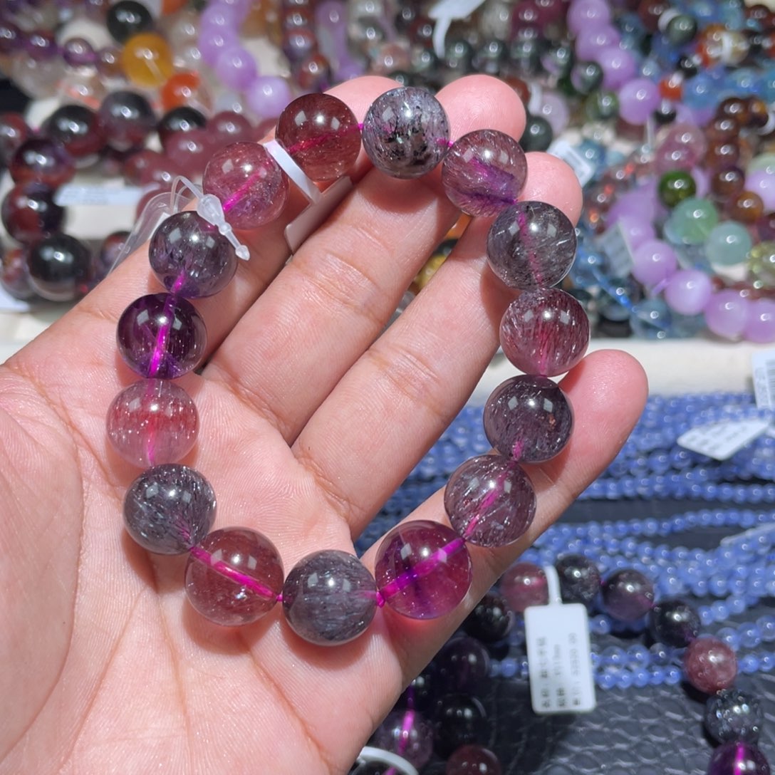 水晶手链未镶嵌用****1超七手串