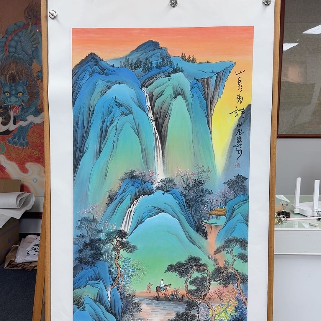 国画多次参加国内外大型