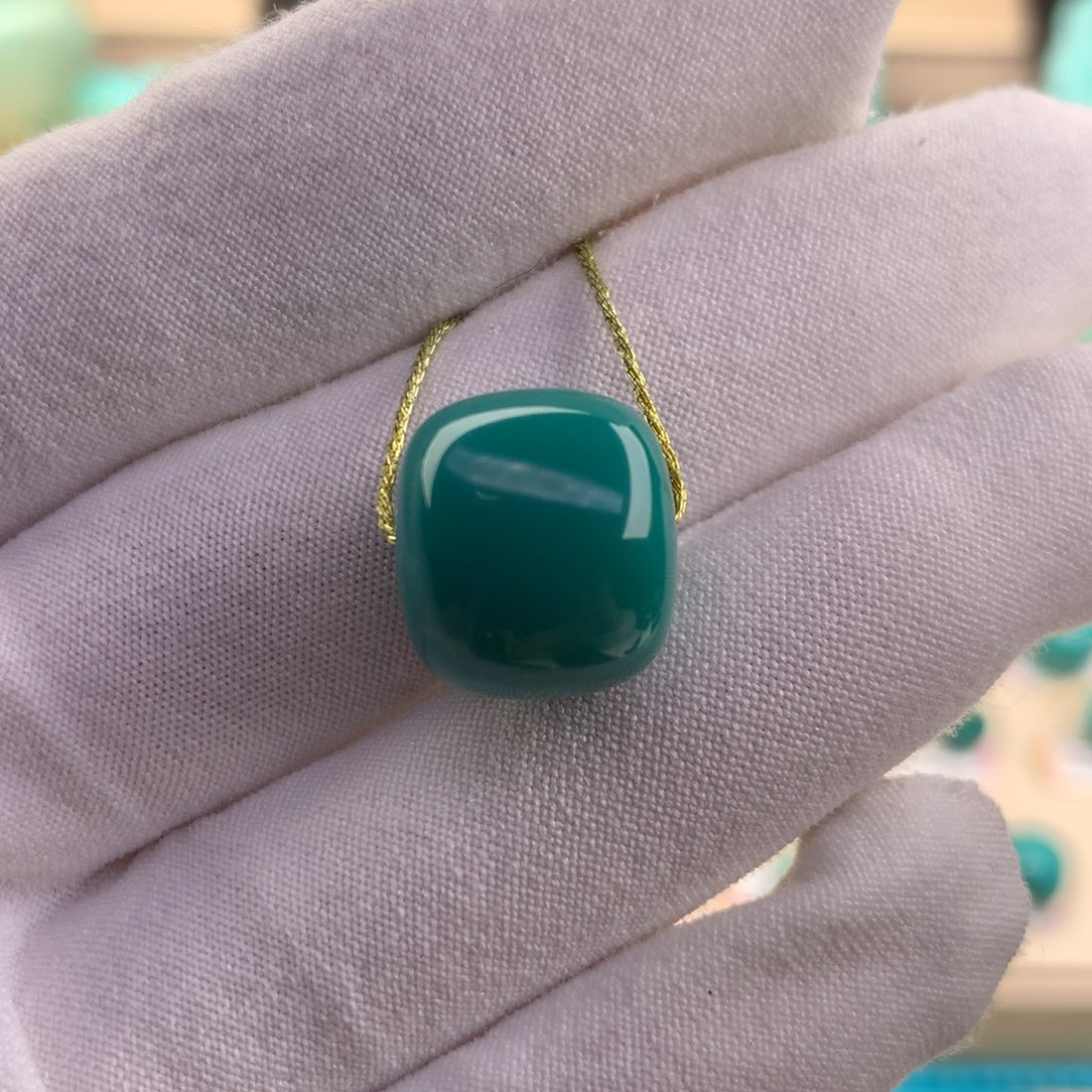 绿松石珠宝奇石未镶嵌14.7×13