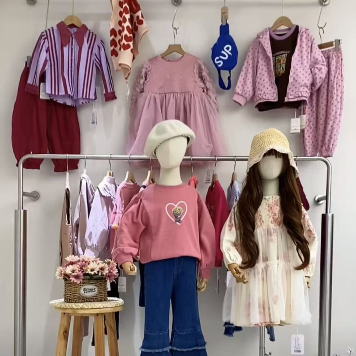 A5610#CYX-QM-C65413-1童装米色裤子