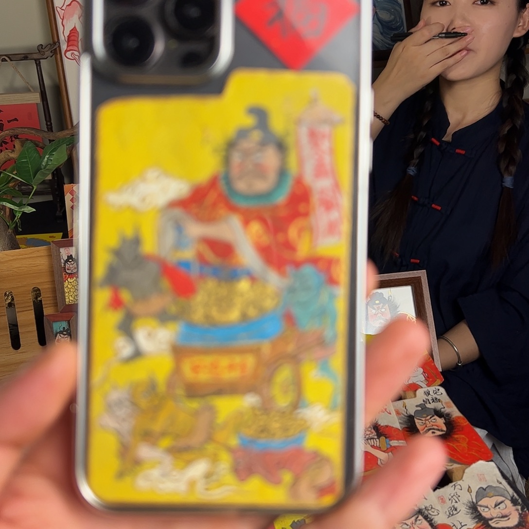玲***主纯手绘钟馗文创画