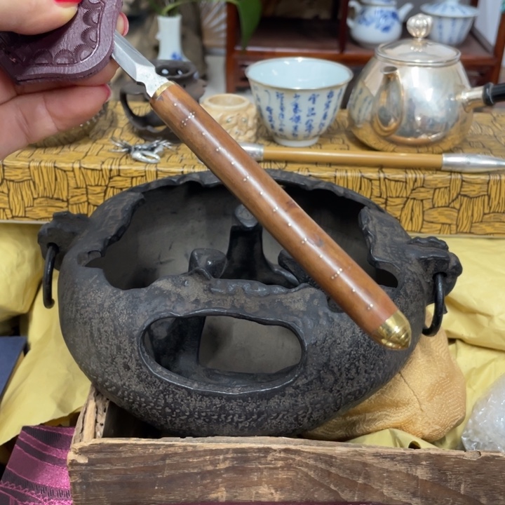 木中古工艺品摆件