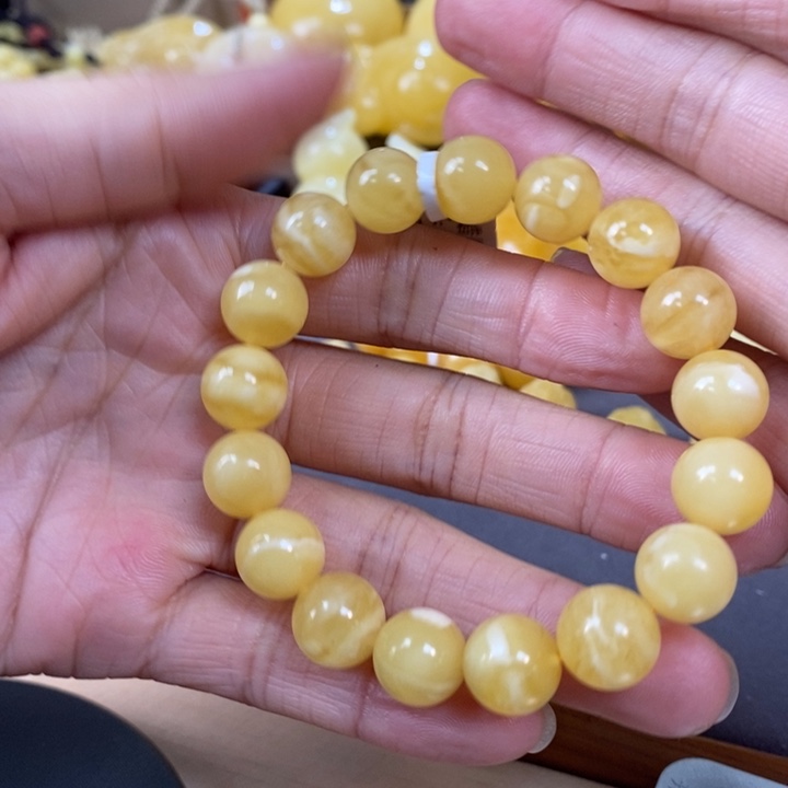 琥珀裸石未镶嵌单圈