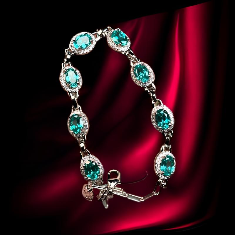 如懿高订231-轻奢培育帕拉伊巴精切合金手链