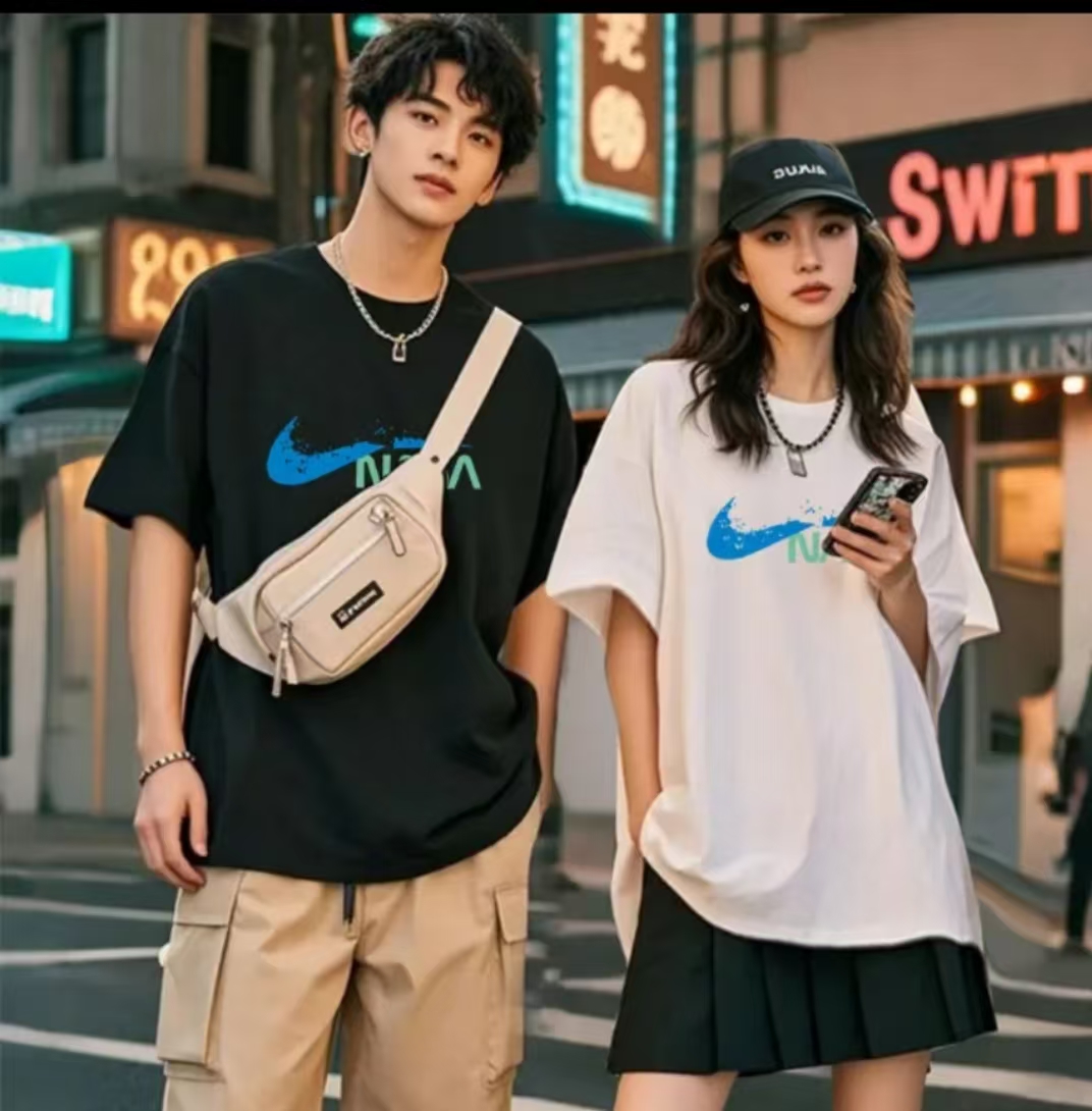 【一折粉丝福利】潮牌男女同款圆领百搭T恤