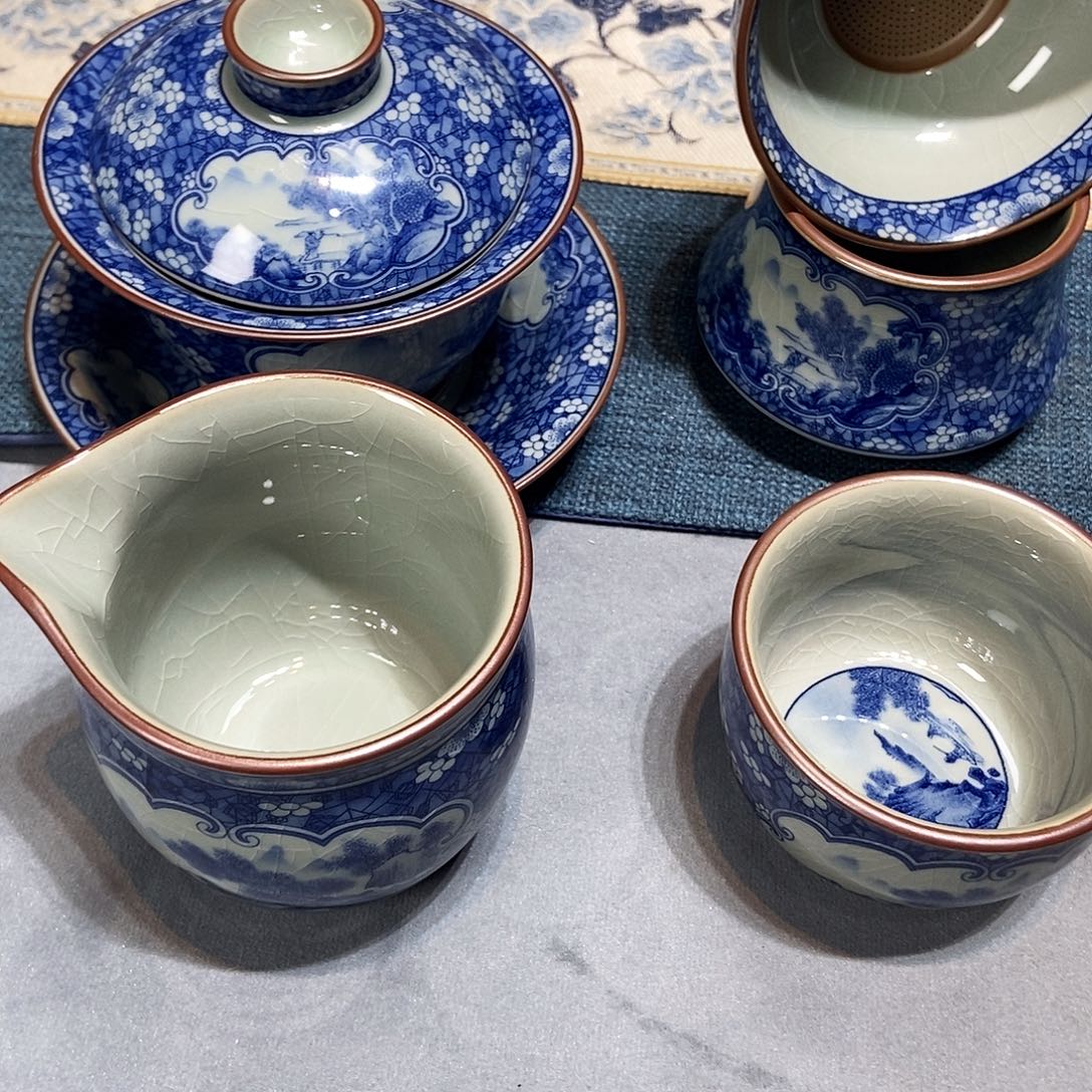 陶简装家用陶瓷茶具