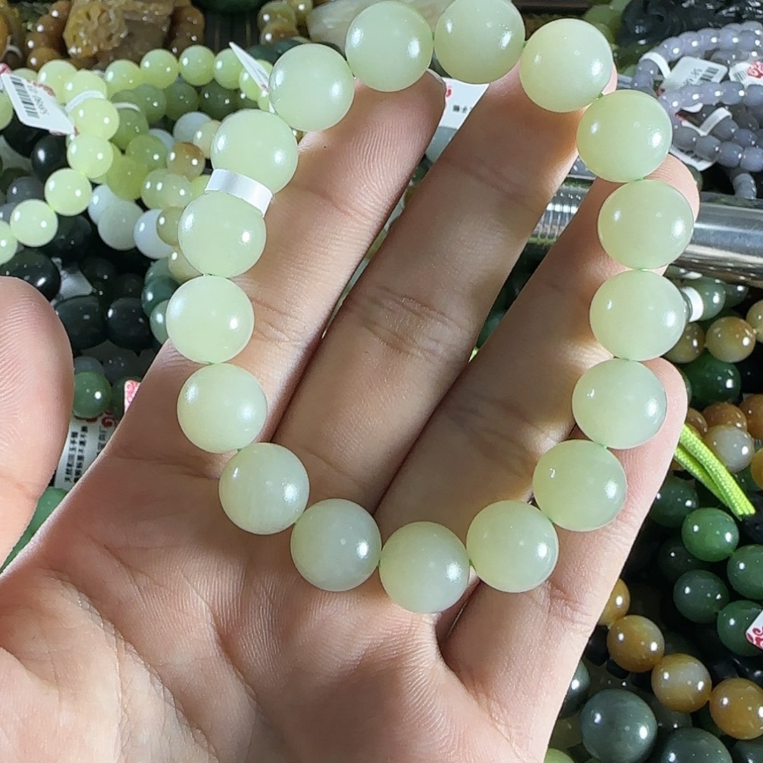 和田玉手链未镶嵌14