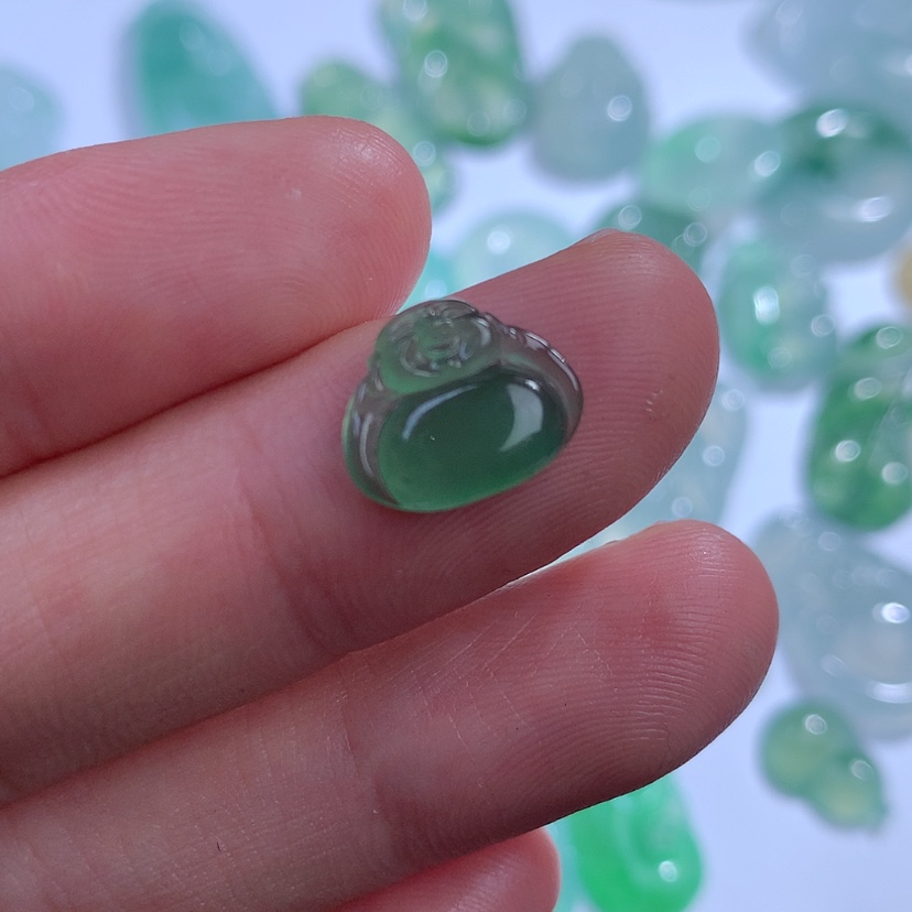 【闪购商品】翡翠颈饰未镶嵌姜*缅甸A货翡翠