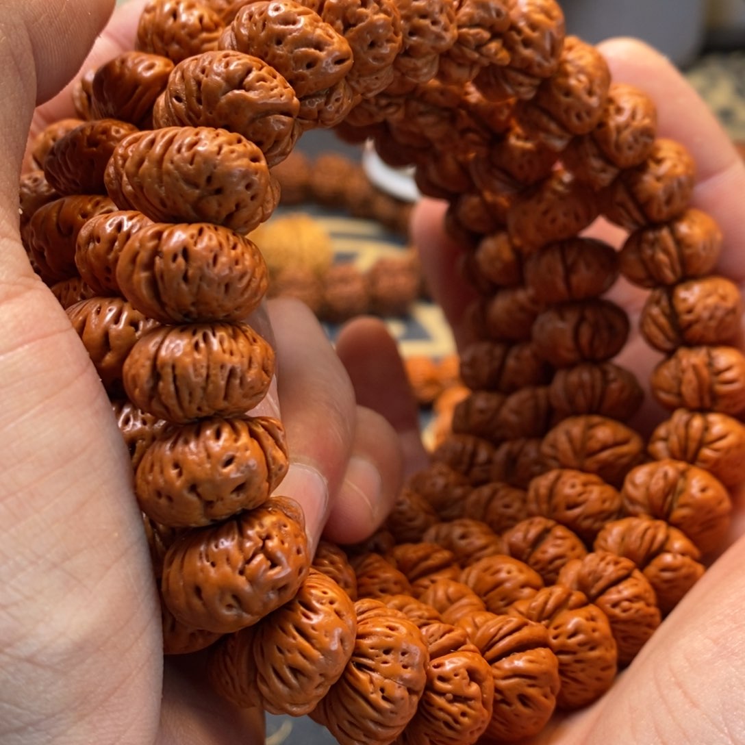 桃核吊坠蟠桃核15毕业串