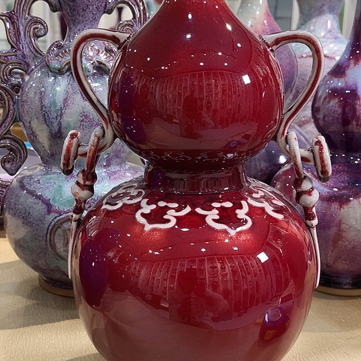 两**风钧瓷的制作方法和工艺都