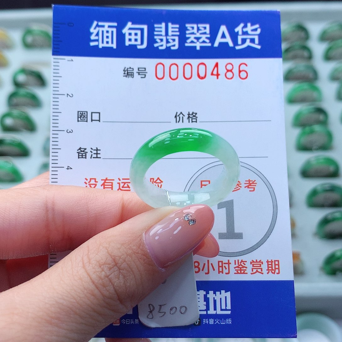 未镶嵌戒指翡翠༺****༻17.18号
