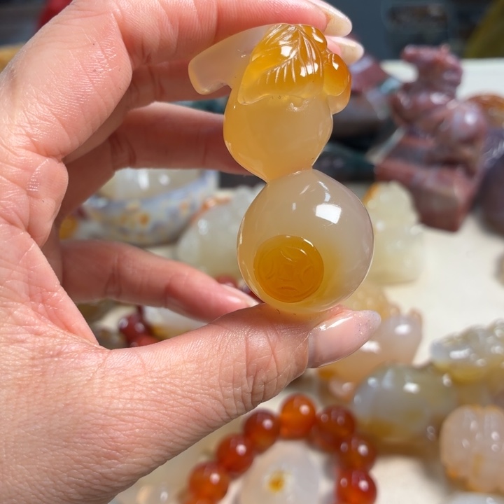 玛瑙/玉髓未镶嵌吊坠(不含链)
