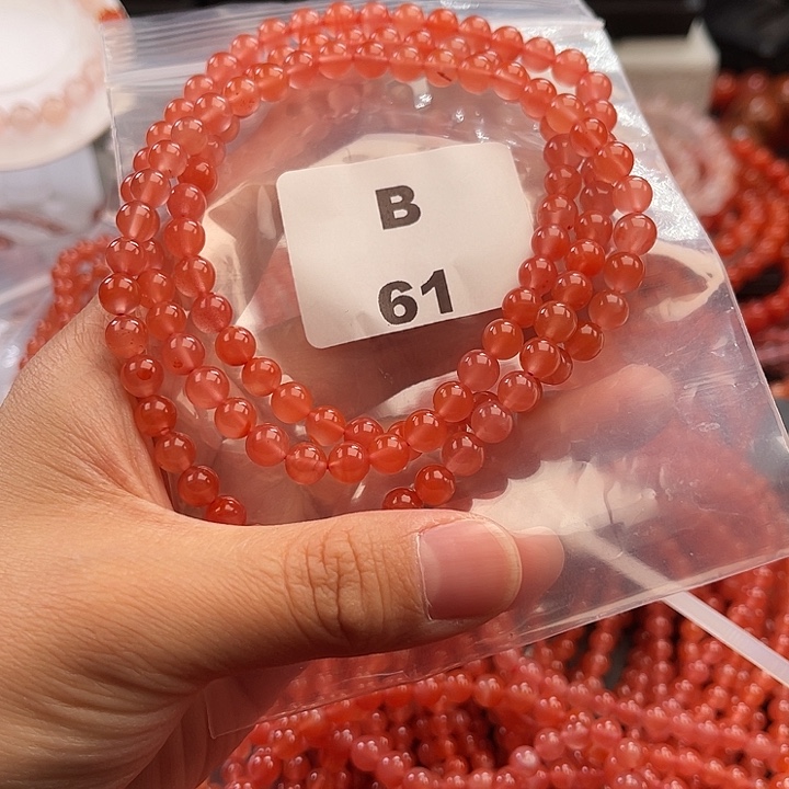 南红玛瑙未镶嵌多样性发货默认微瑕称重6mm