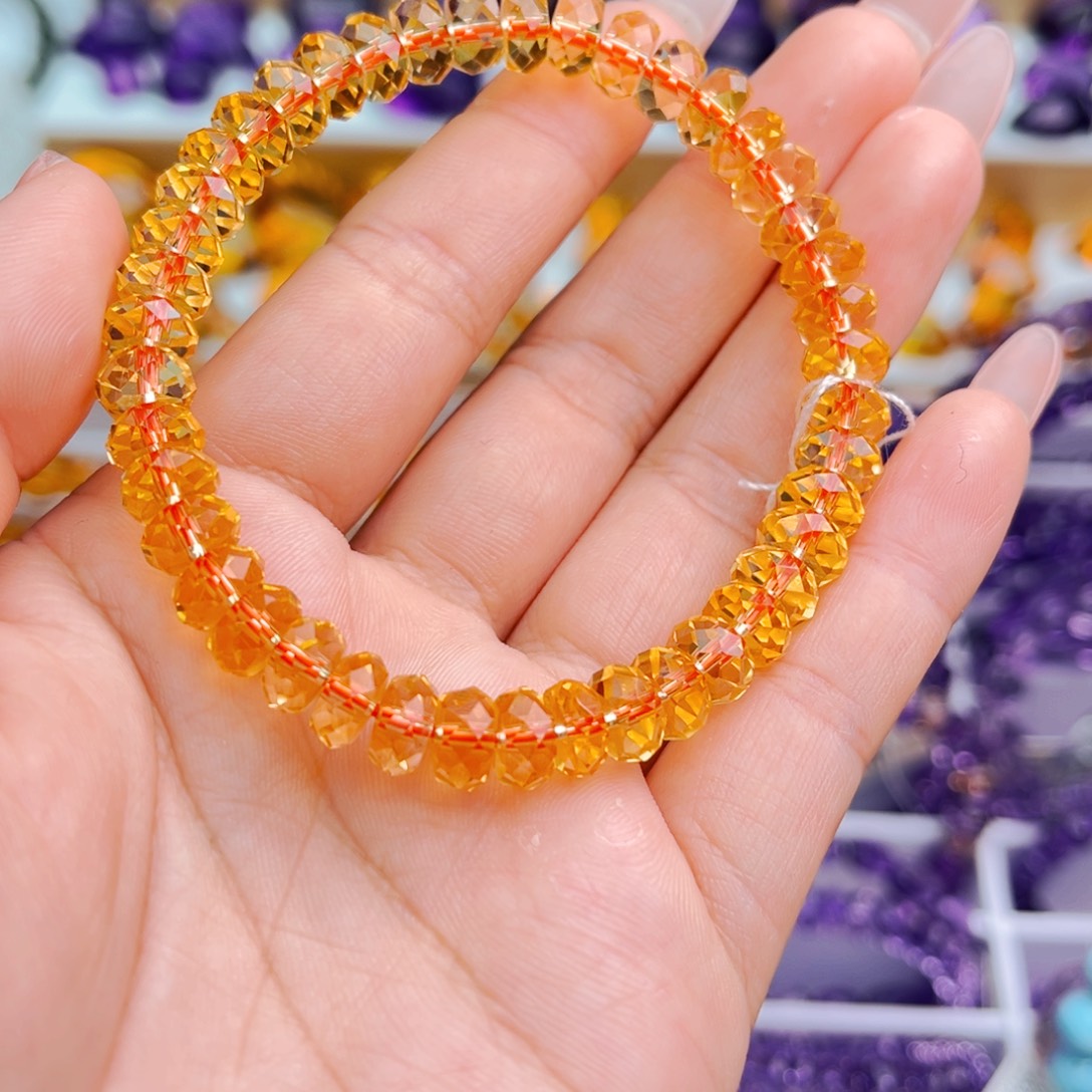 会***福未镶嵌手串水晶天然保真