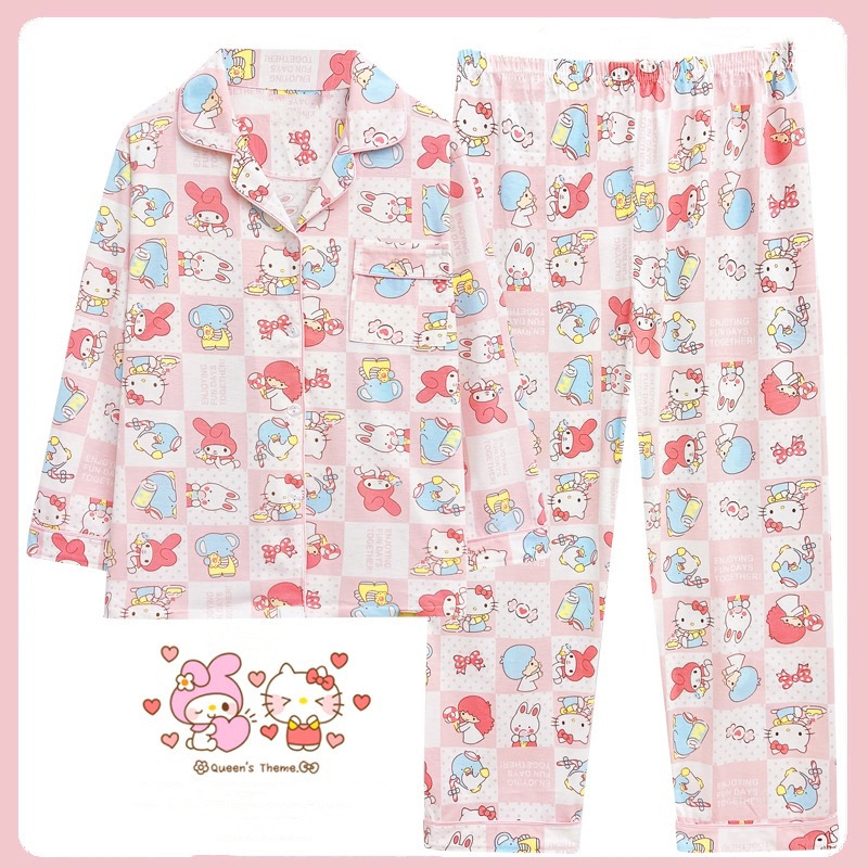 可爱kitty柔软舒服粉嫩家居服