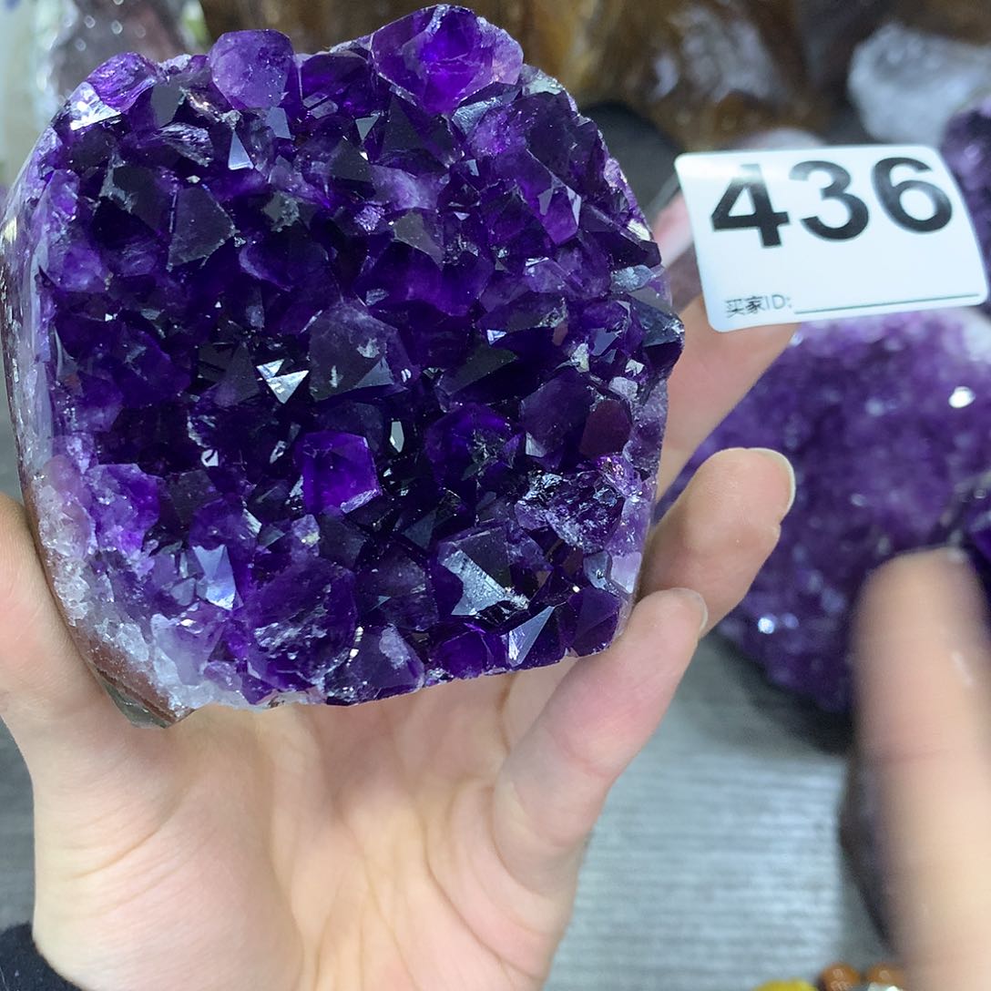 紫晶珠宝半成品未镶嵌436