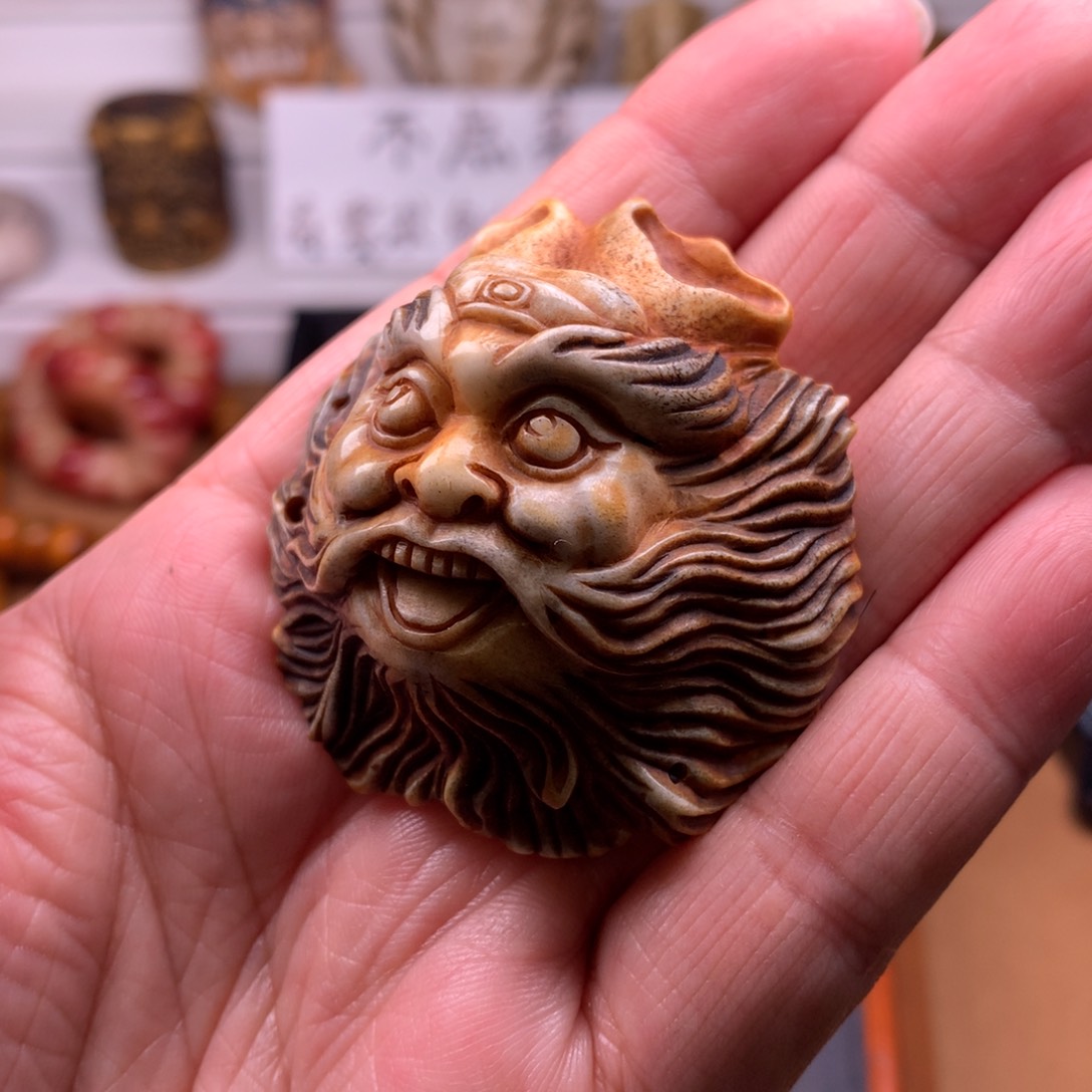 鹿骨把件天天都在盘