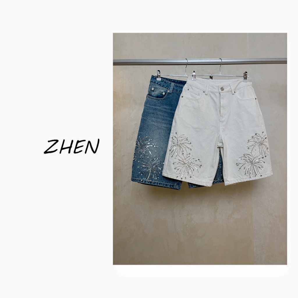 【ZHEN】25Y00152 2025新款短裤显瘦遮肉小众设计款